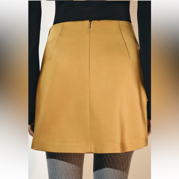 ZARA SATIN EFFECT BOW SKIRT ZW COLLECTION - Picture 4 of 8